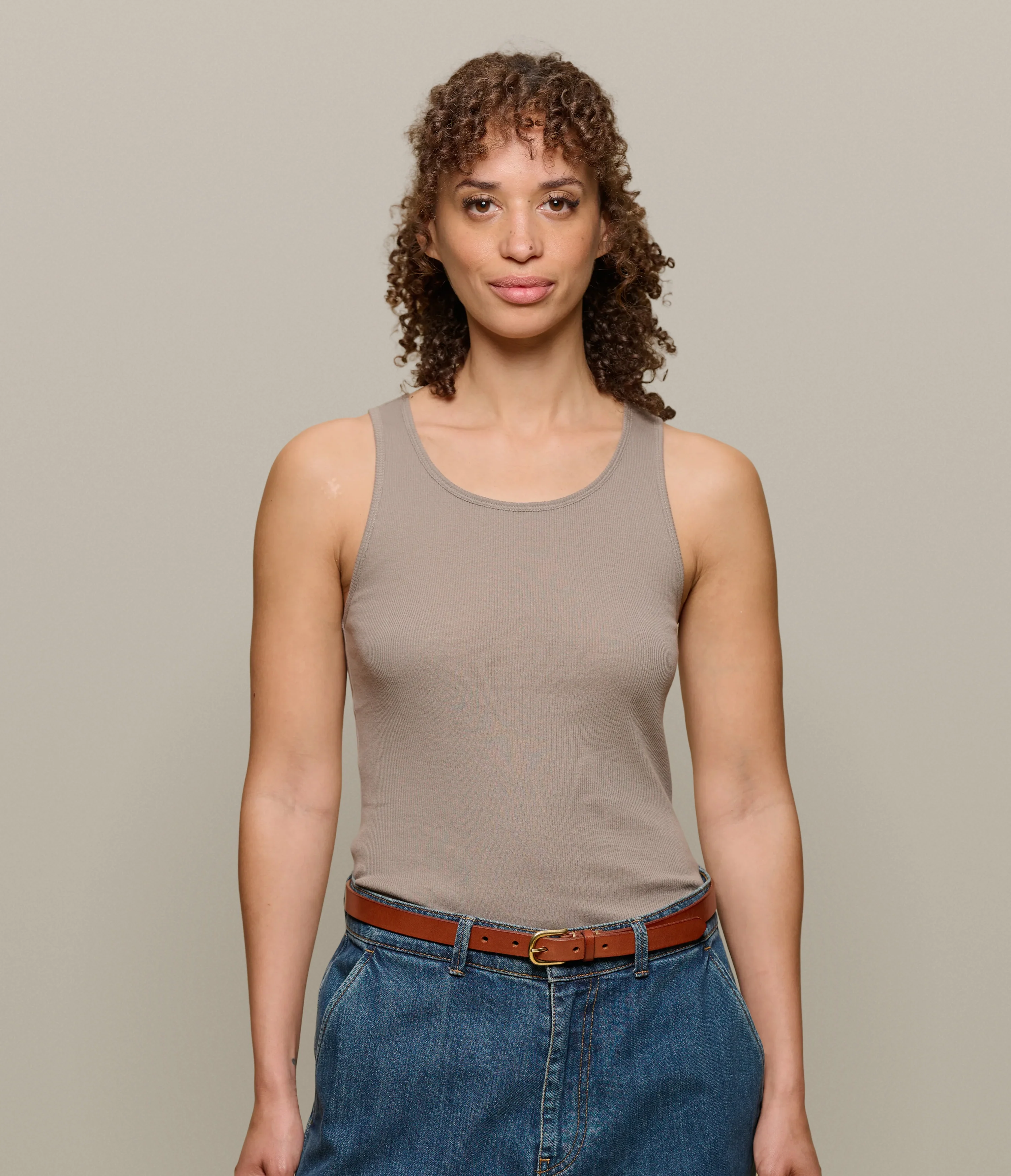 Fine Ribbed Cotton Women's Singlet