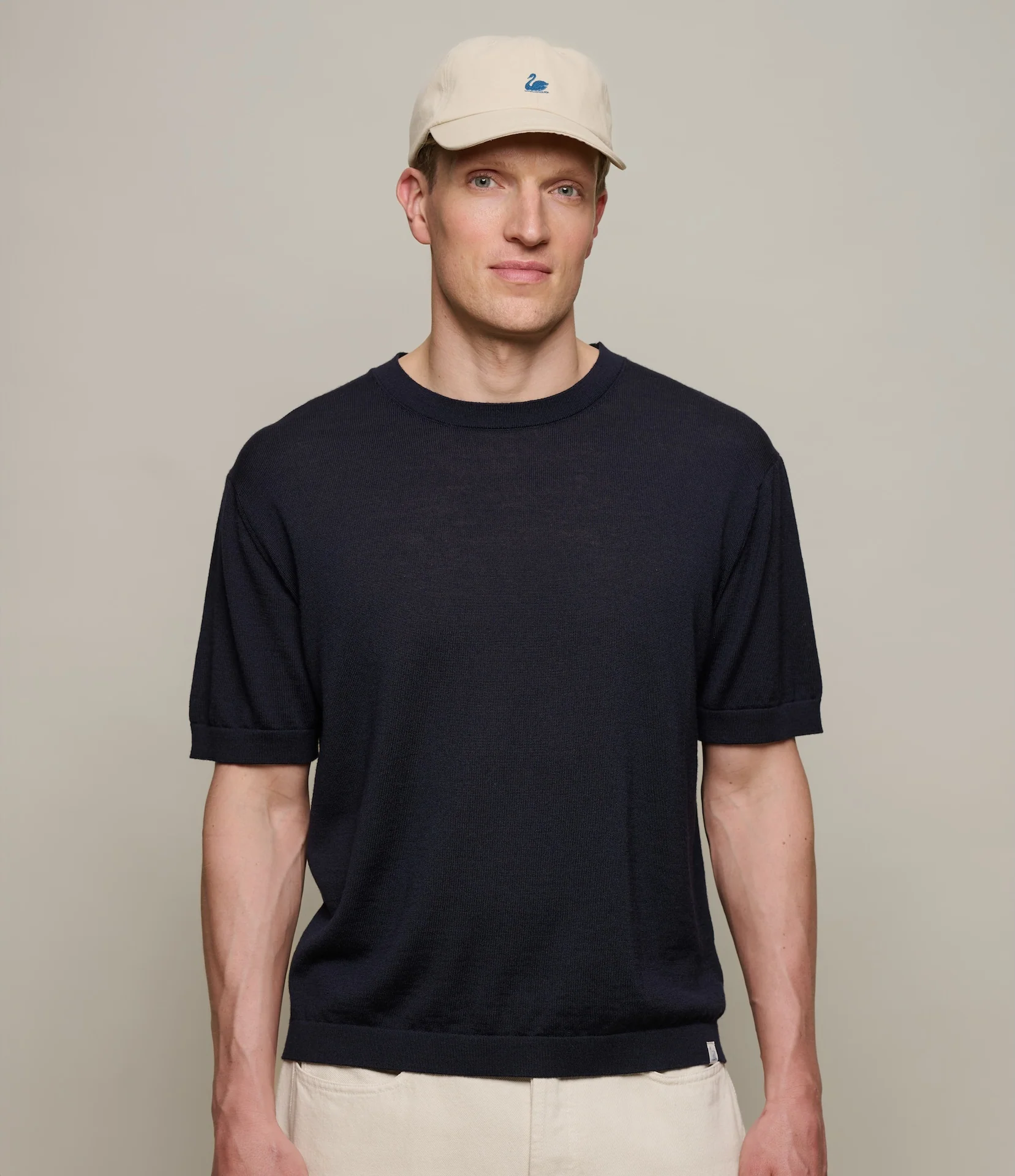 Refined Knitted Merino Wool T-Shirt