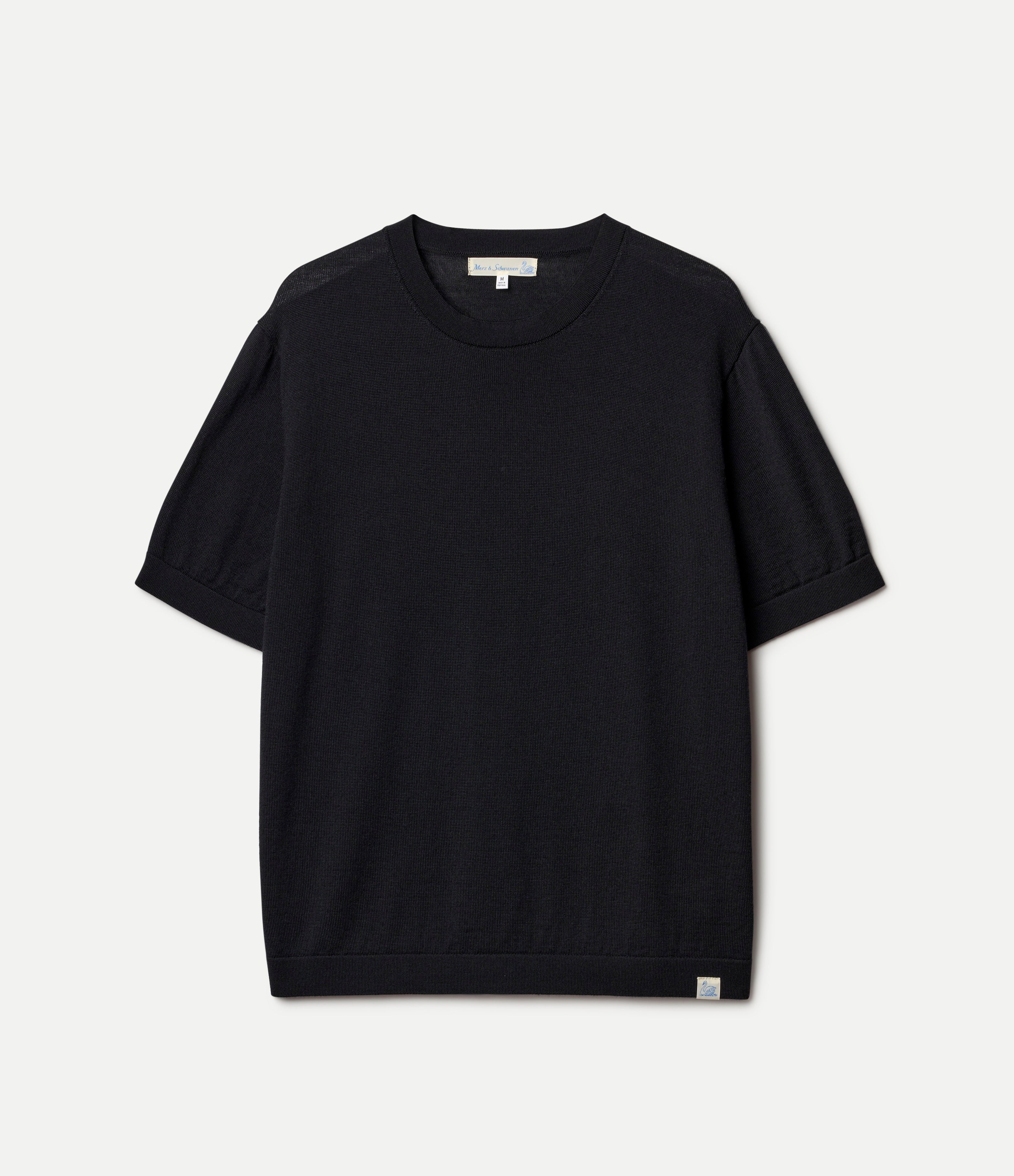 Refined Knitted Merino Wool T-Shirt