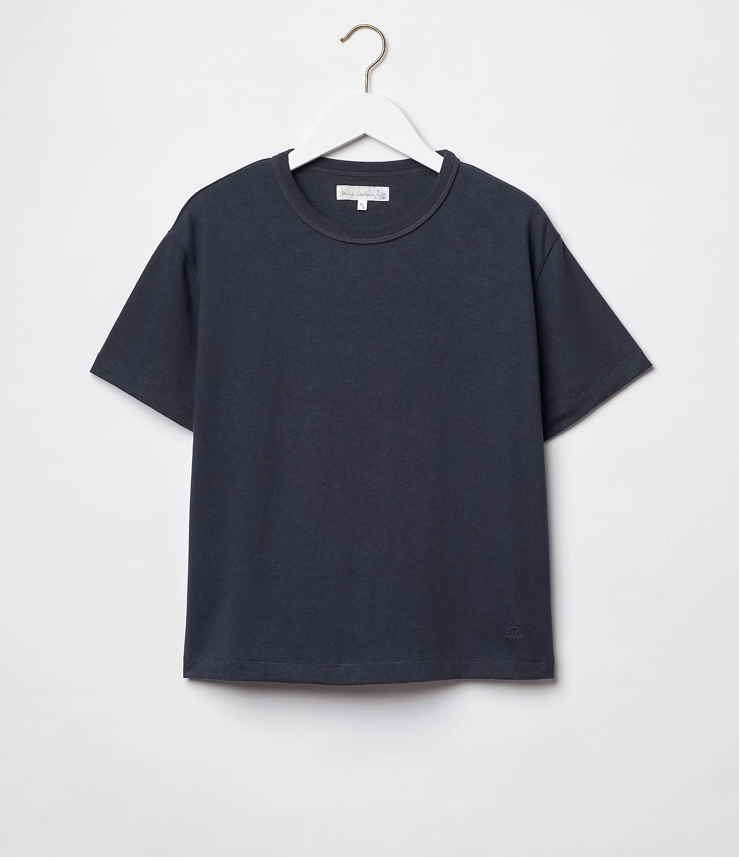 Boxy Giza Cotton-Hemp Women's T-Shirt