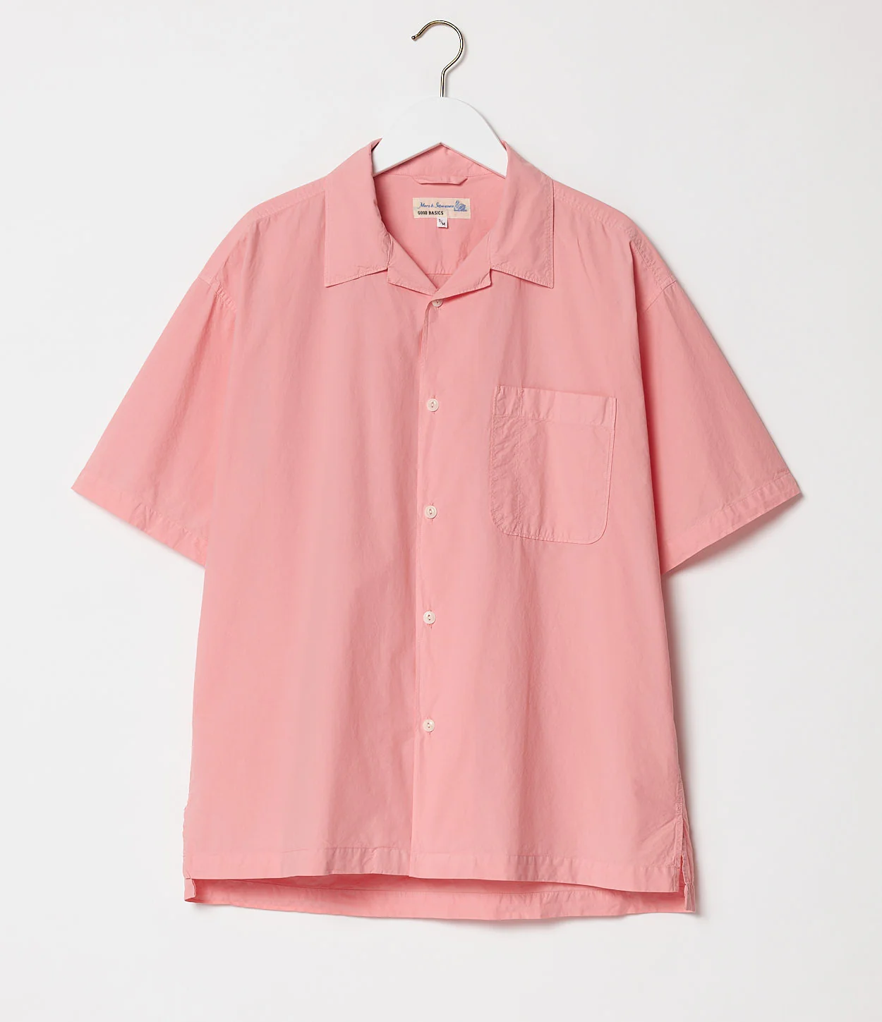 Lightweight Cotton Poplin Bowling Short Sleeve Shirt - Image 2