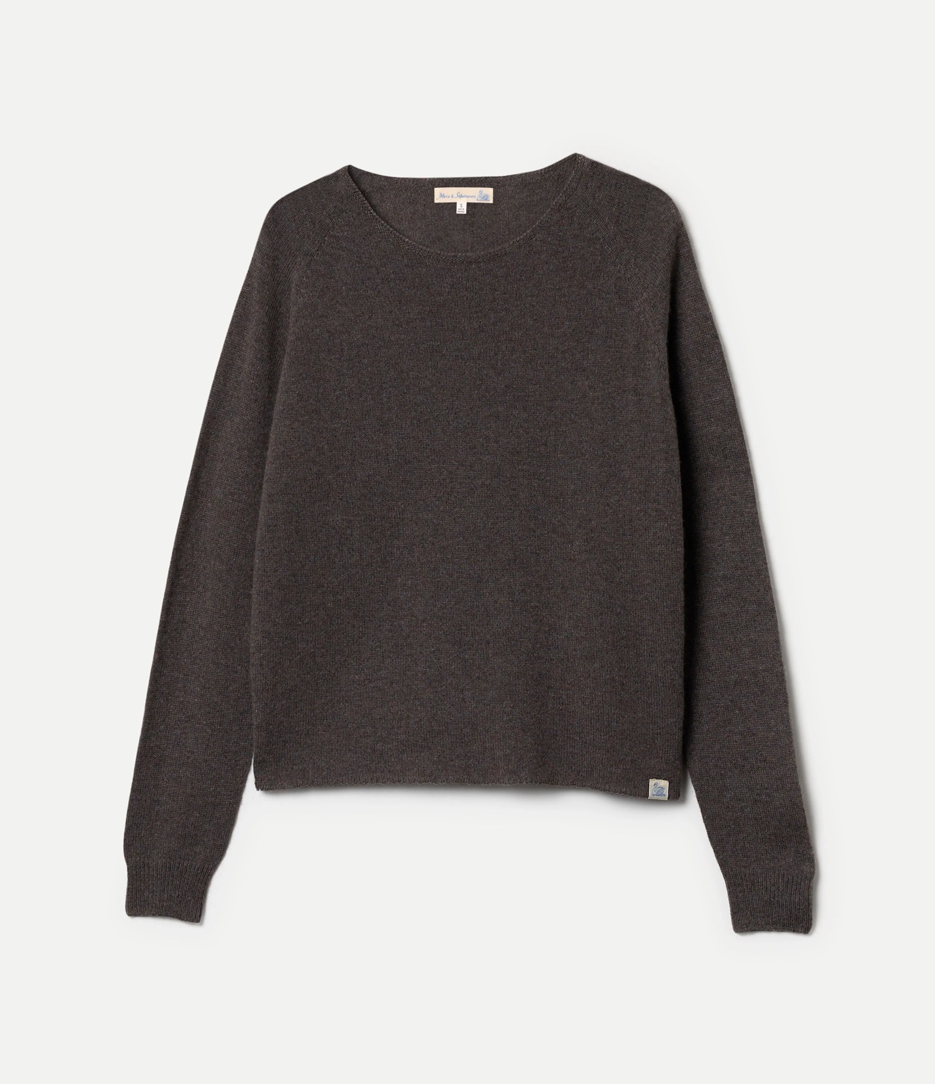 Lightweight Merino Wool-Cashmere-Silk Raglan Sweater