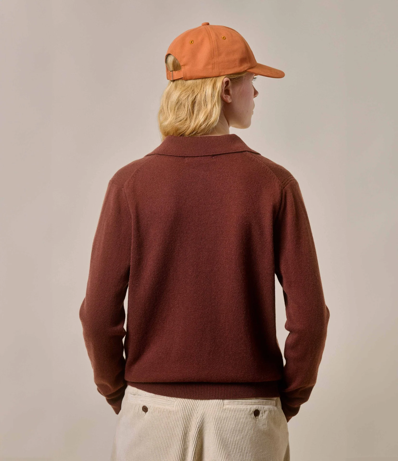 Merino Wool-Cashmere-Silk V-Neck Sweater - Image 4