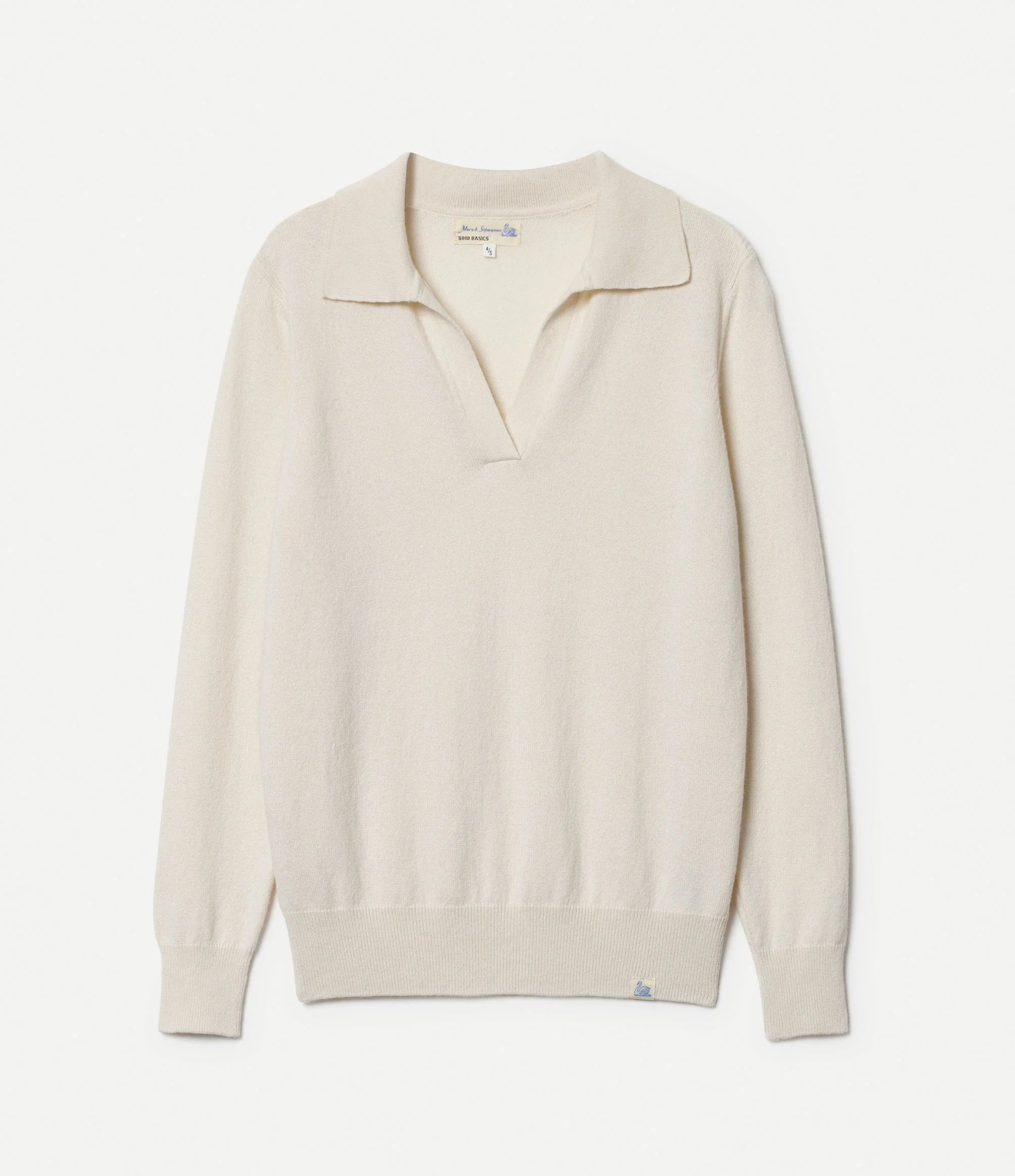 Merino Wool-Cashmere-Silk V-Neck Sweater - Image 2